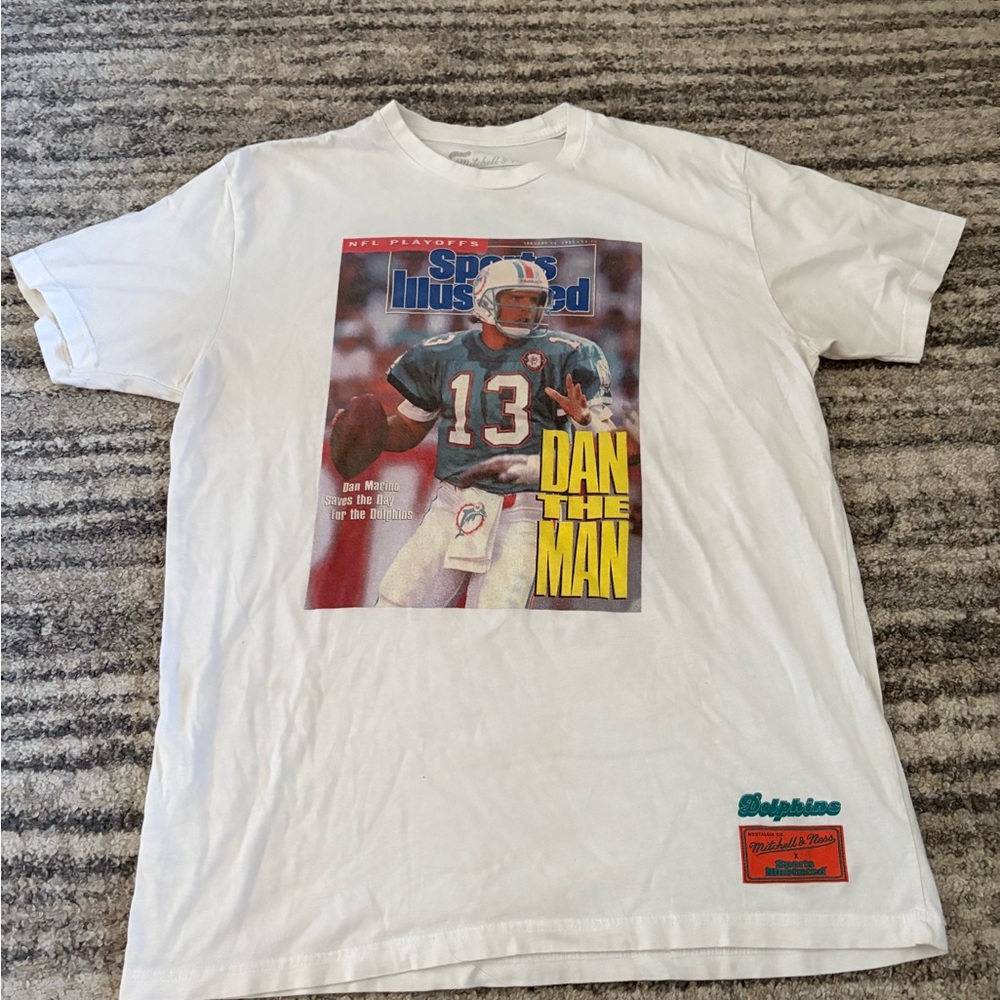 Mitchell & Ness White Dan Marino Graphic Tee